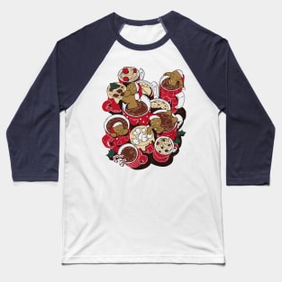 Christmas gingerman coffee cups Baseball T-Shirt